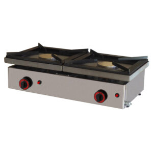 Cocina de sobremesa gas 2 fuegos