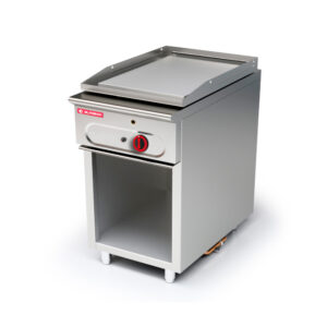 Plancha (Fry top) modular 900 con soporte 1 fuego gas HD lisa