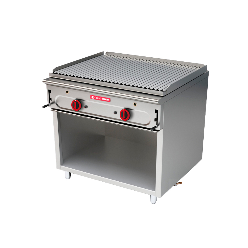 Barbacoa modular 750 con soporte 2 fuegos gas