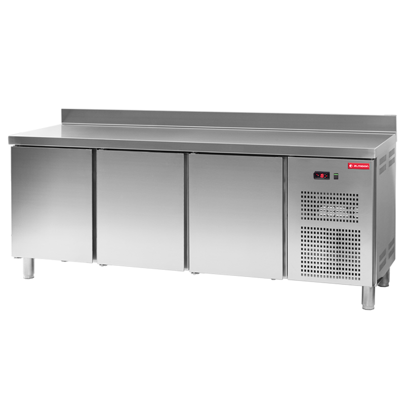 Mesa snack refrigerada 3 puerta ciega