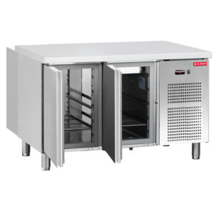 Mesa Gastronormn refrigerado 2 puertas ciega