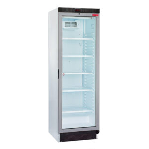 Armario de refrigeración digital de 1 puerta cristal blanco/gris