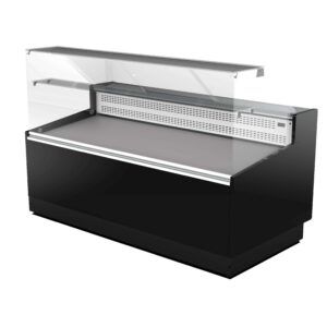 Vitrina expositora serie 970 cristal recto 0,95m 2 puertas