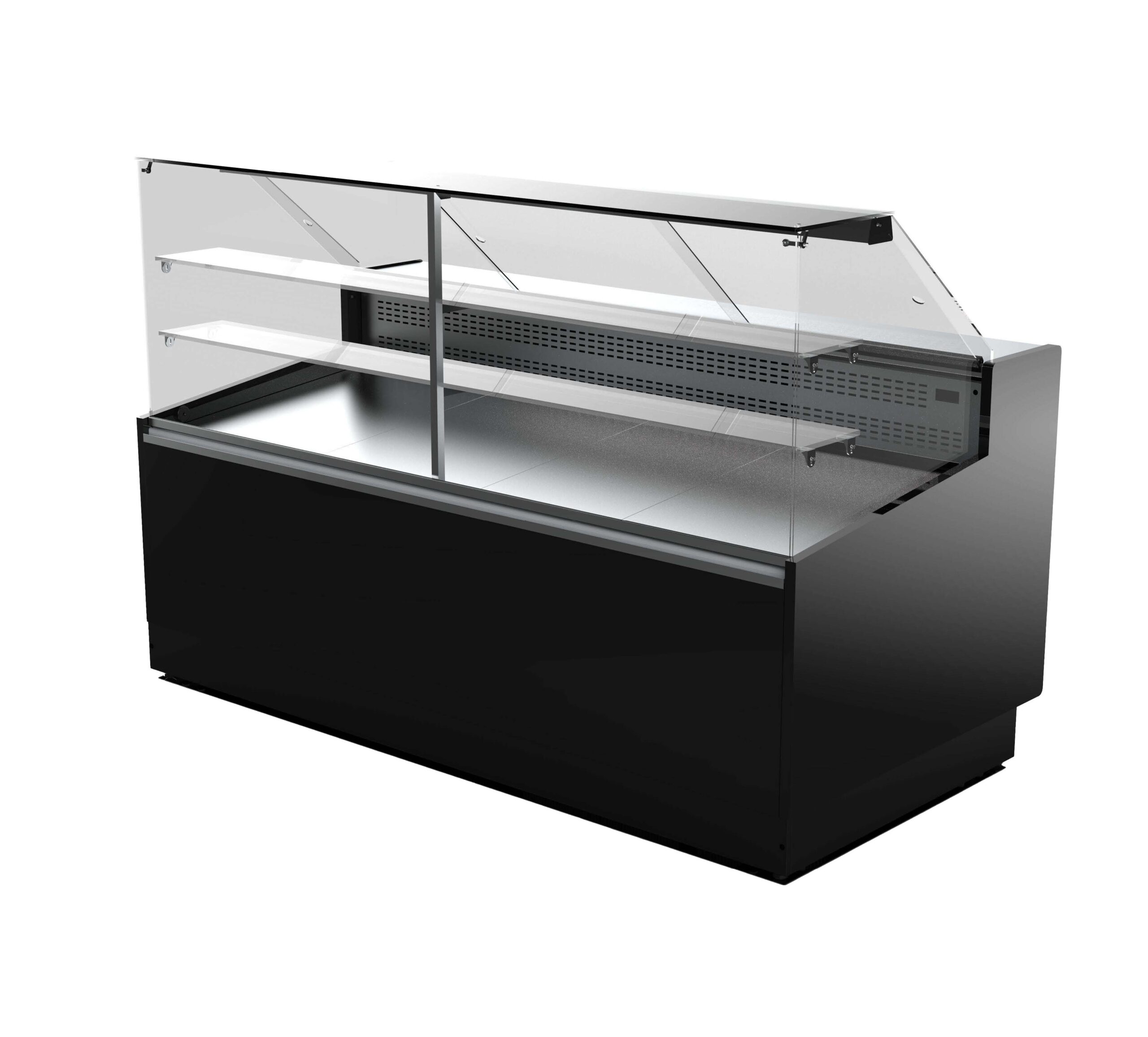 Vitrina expositora Pastelería serie 970 cristal recto 0,95m 2 puertas