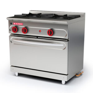 Cocina modular 550 de 2 fuegos + Horno + Gratinador