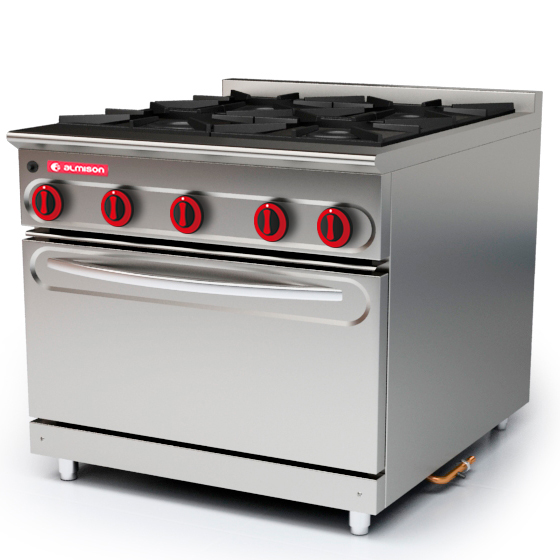 Cocina modular 750 de 4 fuegos + Horno