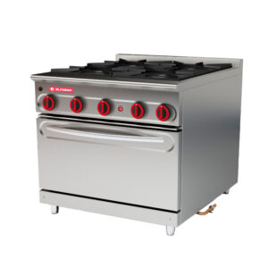 Cocina modular 750 de 4 fuegos + Horno + Gratinador