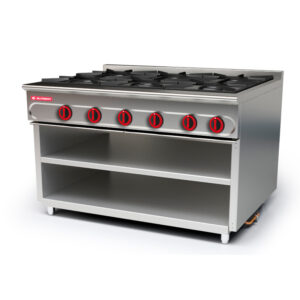Cocina modular 750 con soporte 6 fuegos