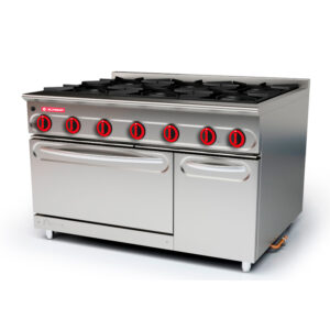 Cocina modular 900 sobremesa 6 fuegos + horno