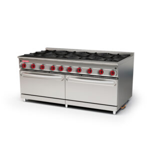 Cocina modular 900 sobremesa 8 fuegos + doble horno