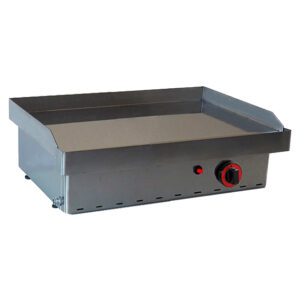 Plancha sobremesa gas 2 fuegos Cromo duro
