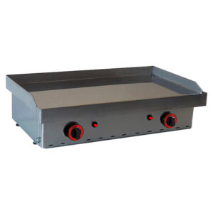 Plancha sobremesa gas 3 fuegos Cromo duro