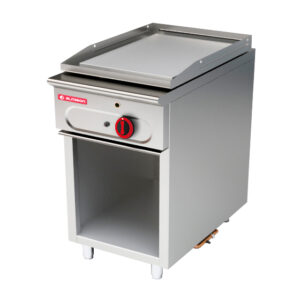 Plancha (Fry top) modular 750 con soporte 1 fuego gas CR lisa