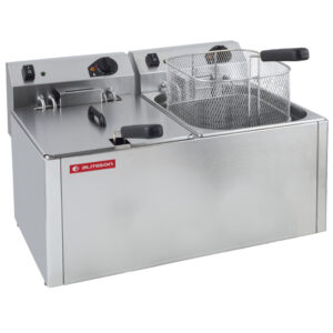 Freidora sobremesa eléctrica doble 10 + 10 L grifo