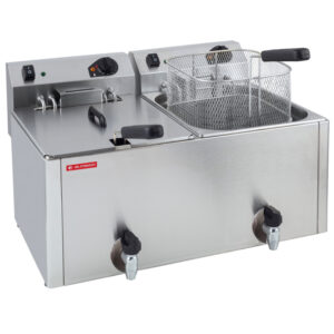 Freidora sobremesa eléctrica doble 10 + 10 L grifo