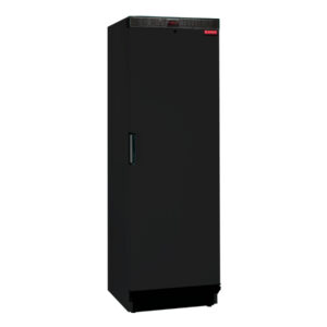 Armario de refrigeración analógico de 1 puerta ciega negro