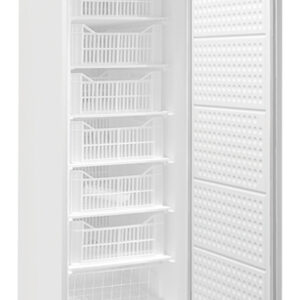 Armario de congelación digital de 1 puerta ciega blanco + 7 cajas/cesto