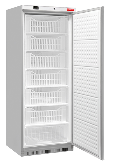 Armario de congelación digital de 1 puerta ciega inox + 7 cajas/cesto